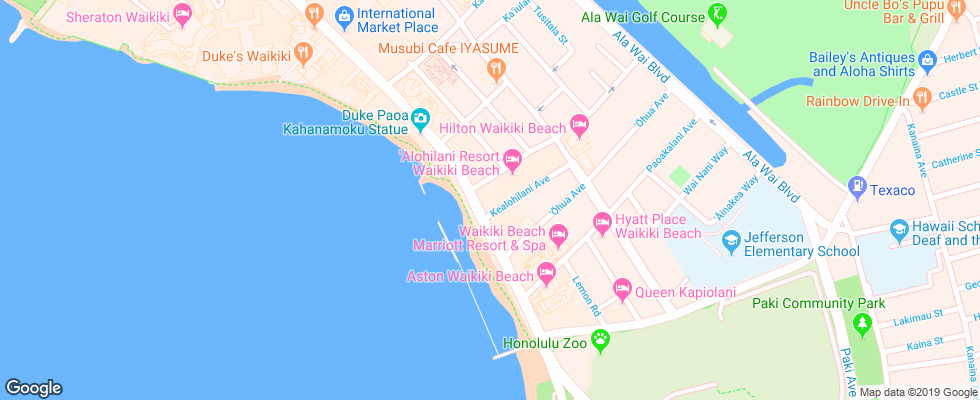 Отель Pacific Beach на карте США