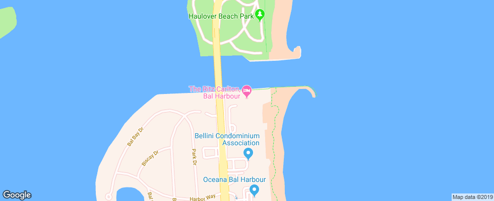 Отель The Ritz-Carlton Bal Harbour на карте США