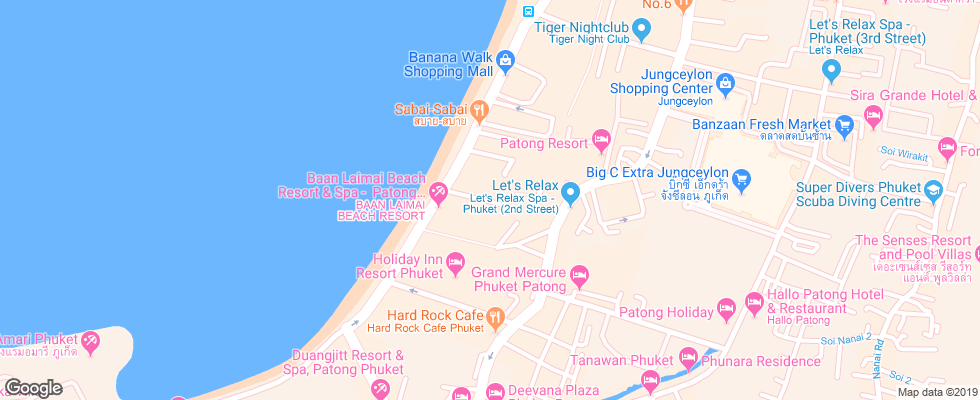 Отель 2C Phuket Residence на карте Таиланда