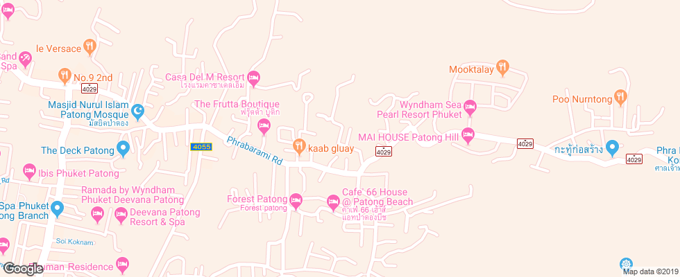 Отель 91 Residence Patong Beach на карте Таиланда