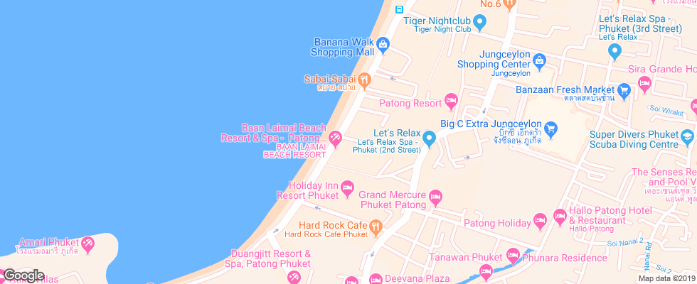 Отель Absolute Sea Pearl Beach на карте Таиланда