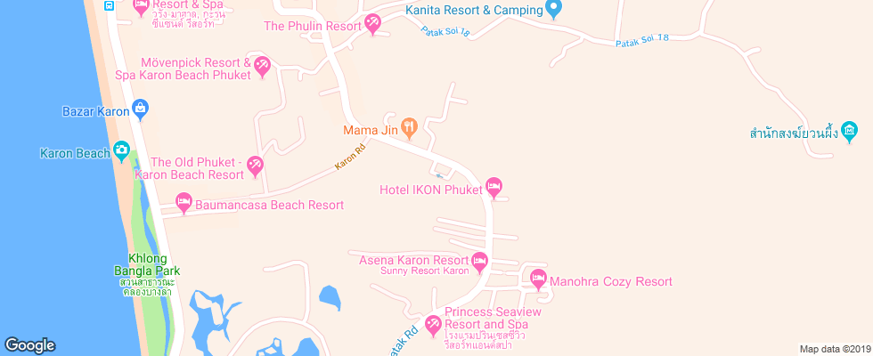 Отель Access Resort & Villas на карте Таиланда