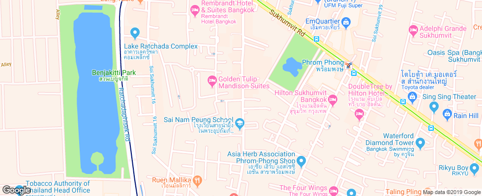 Отель Admiral Suites на карте Таиланда