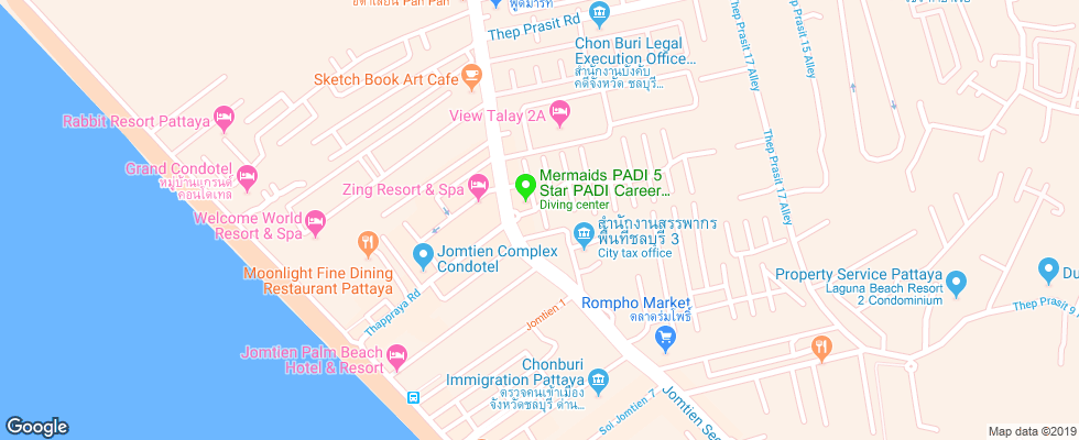 Отель Aiyaree Place Hotel на карте Таиланда