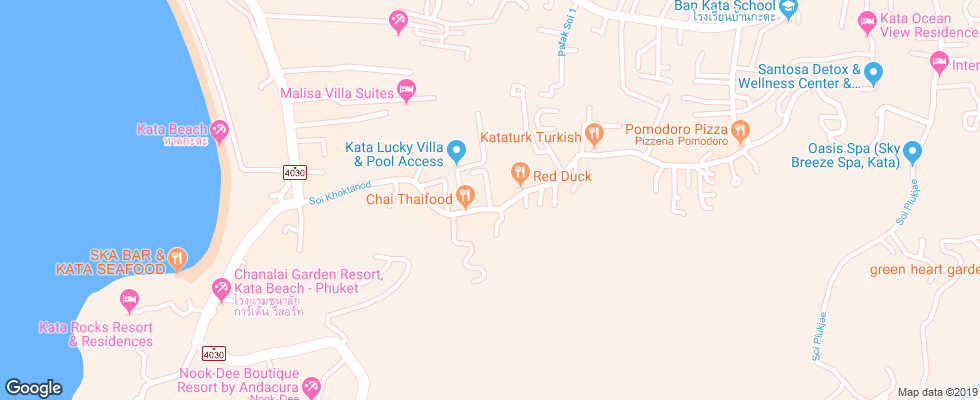 Отель Aloha Residence на карте Таиланда