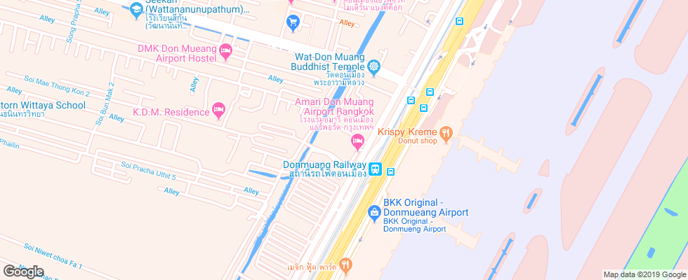 Отель Amari Don Muang Airport на карте Таиланда
