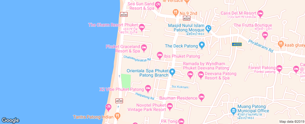 Отель Amarin Residence Patong на карте Таиланда