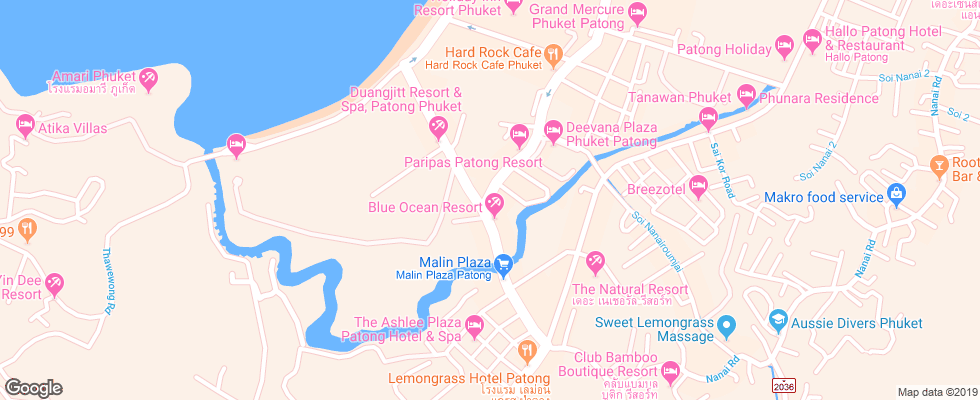 Отель Anchalee Inn на карте Таиланда