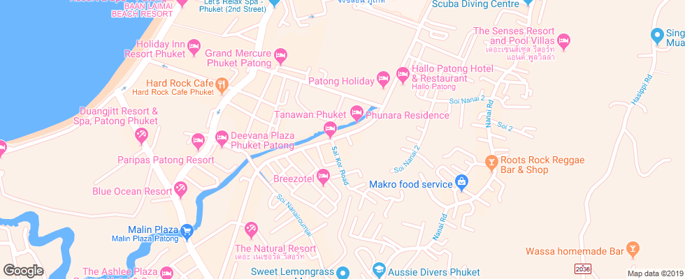 Отель Ap Residence на карте Таиланда