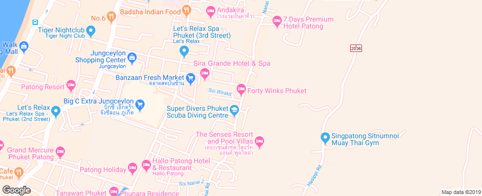 Отель Arimana на карте Таиланда