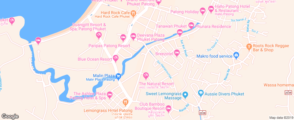 Отель Arman Residence & Restaurant на карте Таиланда