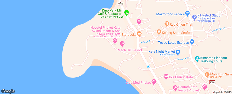 Отель Avista Hideaway Resort & Spa на карте Таиланда