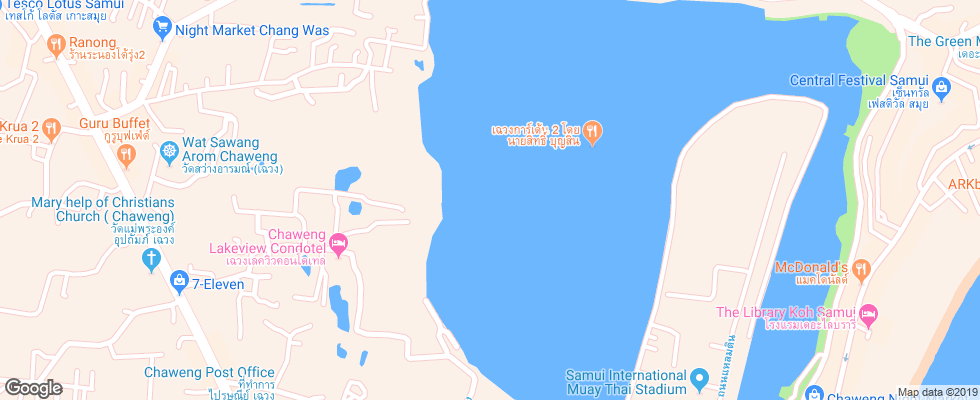 Отель B2@ Samui Resort на карте Таиланда