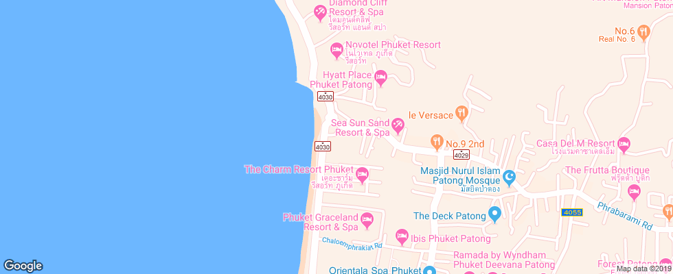Отель B-Lay Tong на карте Таиланда
