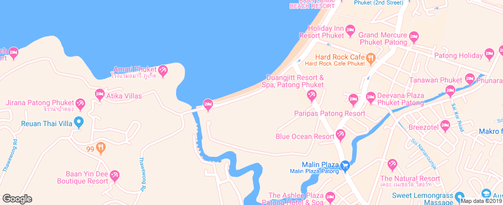 Отель Baan Boa на карте Таиланда