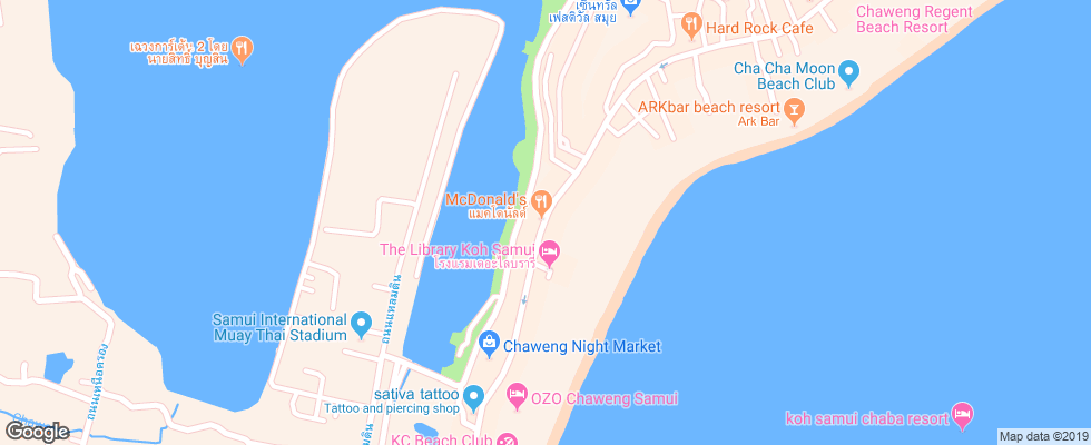 Отель Baan Chaweng Beach Resort & Spa на карте Таиланда