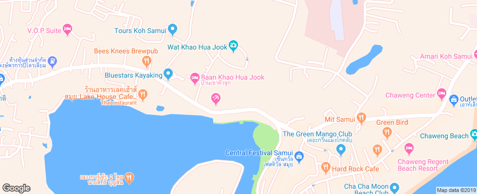 Отель Baan Suan Sook Resort на карте Таиланда