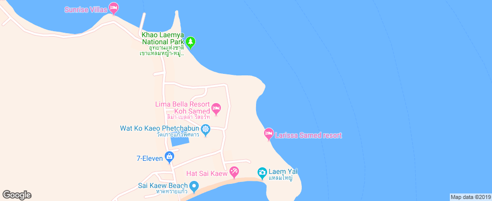 Отель Baan Supparod на карте Таиланда