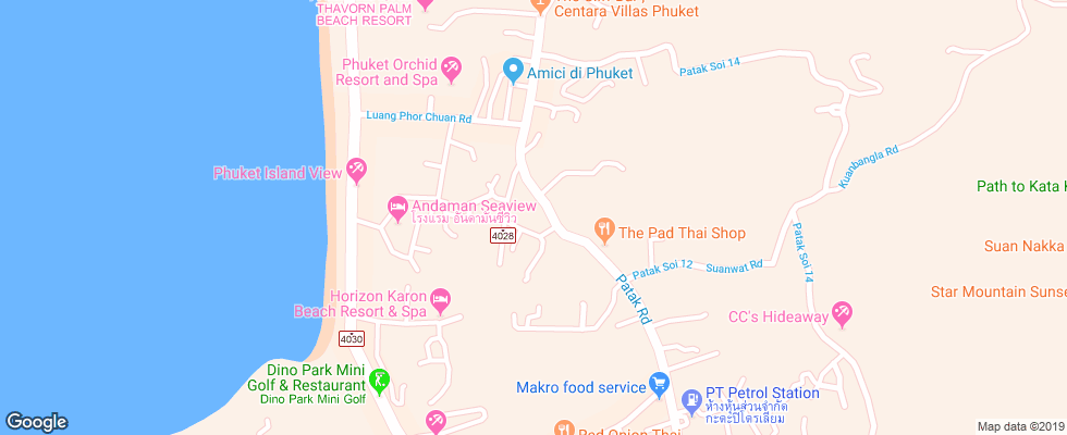 Отель Baan Vanida Garden Resort на карте Таиланда