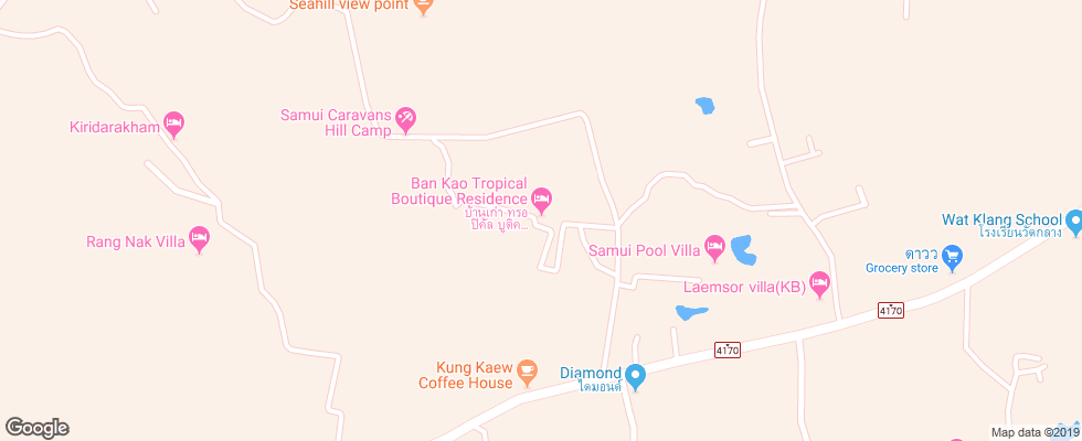 Отель Ban Kao Tropical Boutique Residence & Spa на карте Таиланда