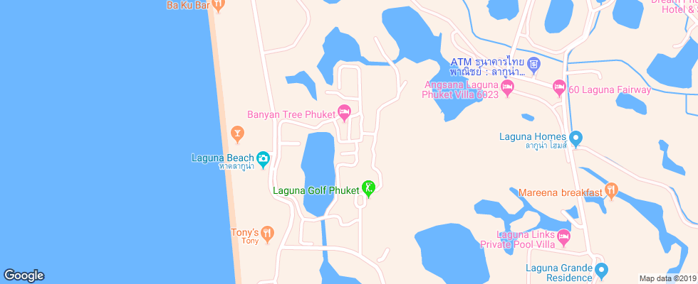 Отель Banyan Tree Spa Sanctuary на карте Таиланда