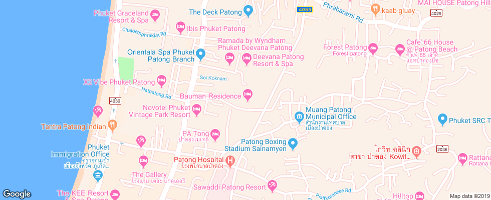 Отель Bauman Residence на карте Таиланда
