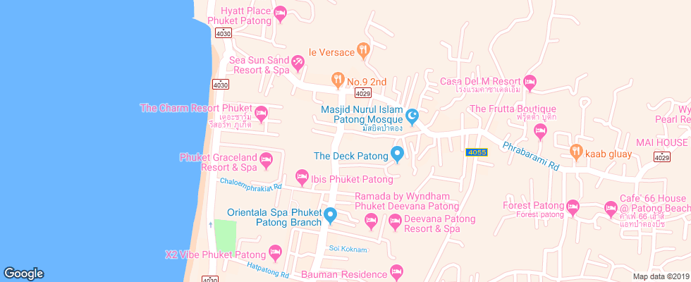 Отель Bayshore Resort & Spa на карте Таиланда