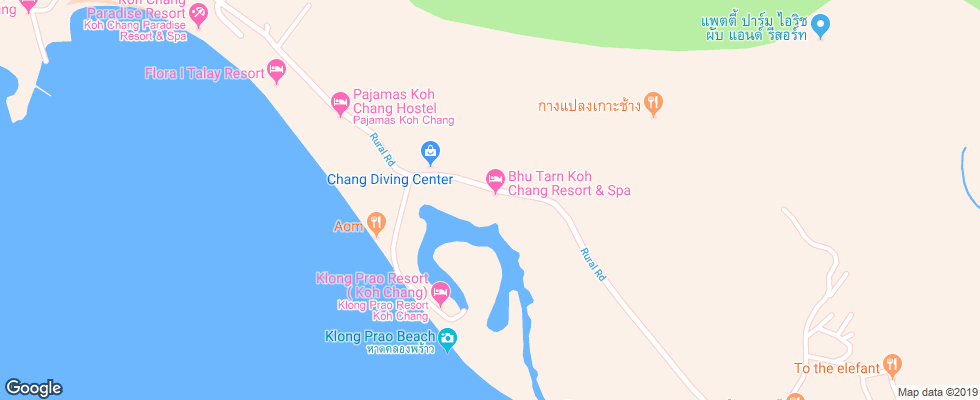 Отель Bhu Tarn Koh Chang Resort & Spa на карте Таиланда