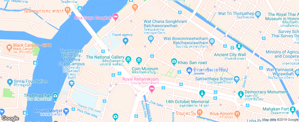 Отель Buddy Boutique Inn на карте Таиланда
