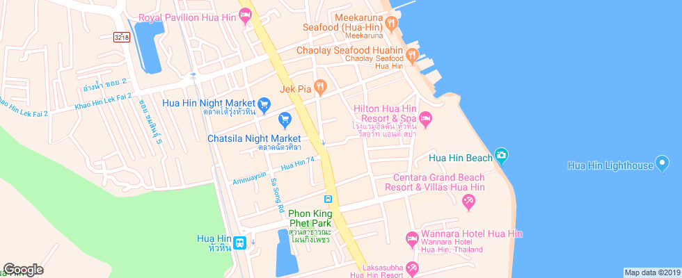 Отель Cape Nidhra Hotel на карте Таиланда