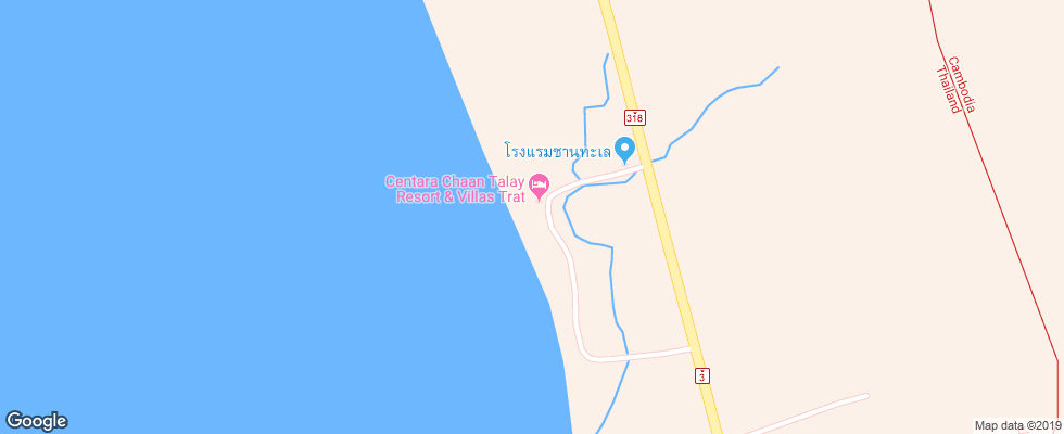 Отель Centara Chaan Talay Resort & Villa на карте Таиланда