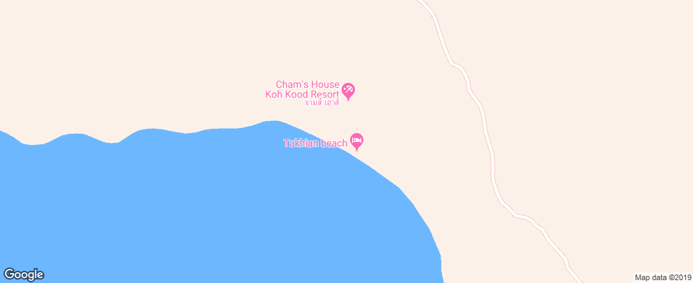 Отель Chams House Koh Kood Resort на карте Таиланда