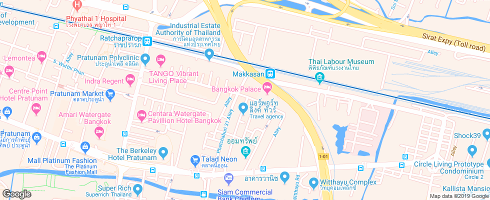 Отель Chang Siam Inn на карте Таиланда