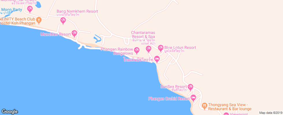 Отель Chantaramas Resort & Spa на карте Таиланда