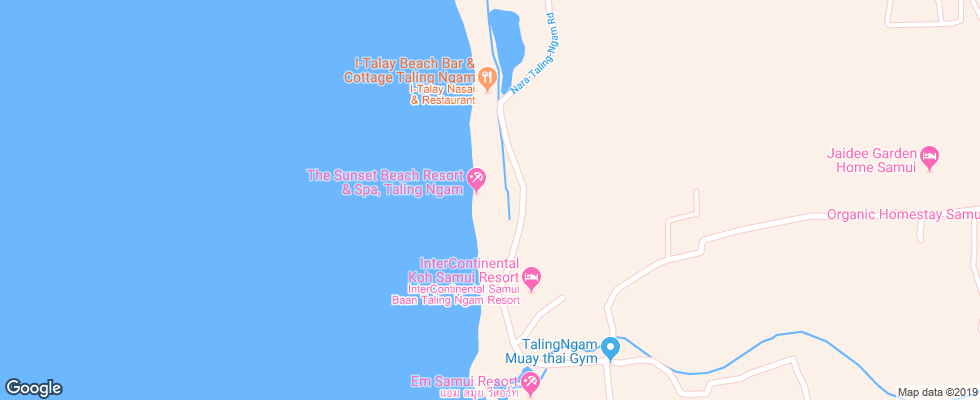 Отель Coral Bay Resort на карте Таиланда