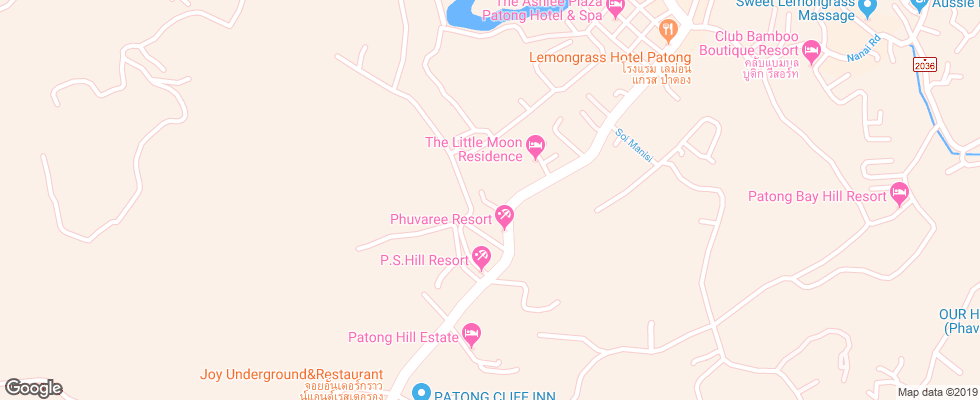Отель Dee Residence на карте Таиланда