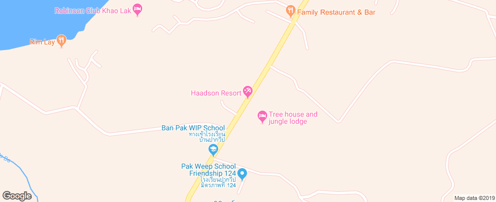 Отель Haad Son Resort на карте Таиланда