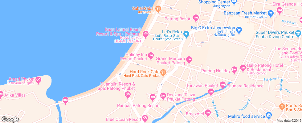 Отель Holiday Inn Resort Patong Beach на карте Таиланда