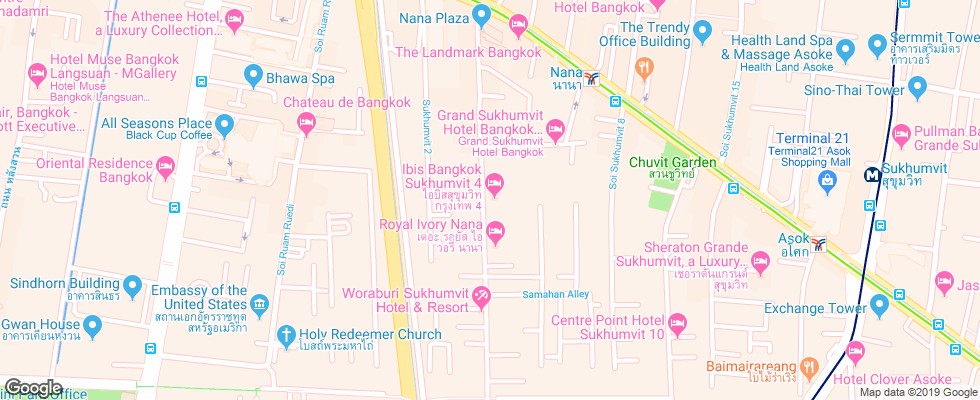 Отель Ibis Bangkok Sukhumvit 4 на карте Таиланда