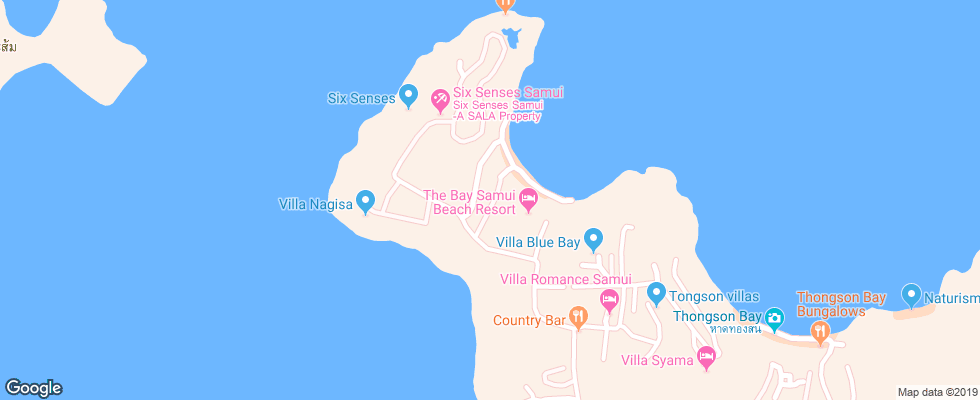 Отель Idyllic Samui на карте Таиланда