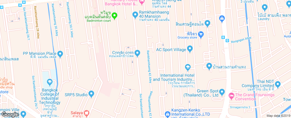 Отель Kantary House Ramkamhaeng на карте Таиланда