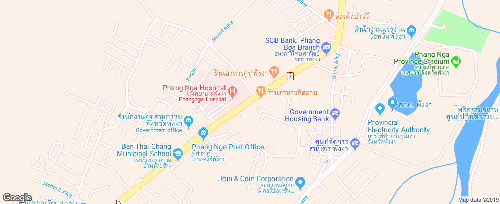 Отель Khaolak Golden Place на карте Таиланда