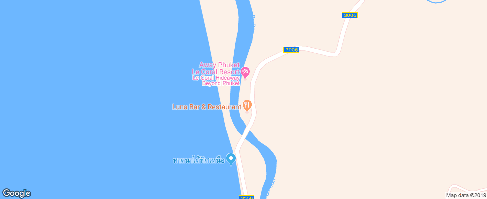 Отель Le Coral Hideaway Beyond на карте Таиланда