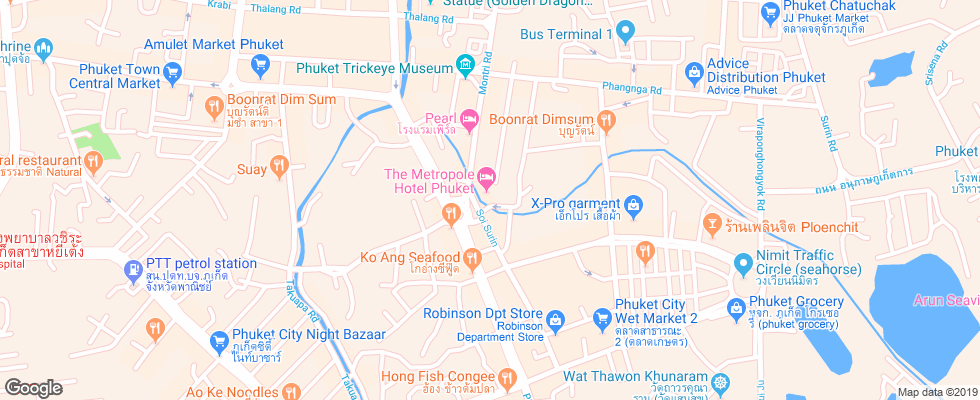 Отель Metropole на карте Таиланда