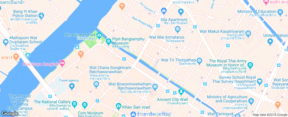 Отель New World City на карте Таиланда