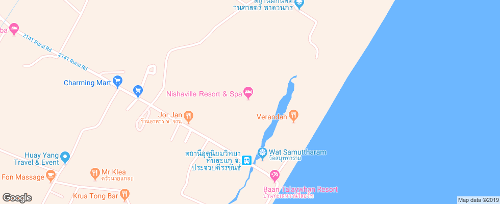 Отель Nishaville Resort & Spa на карте Таиланда
