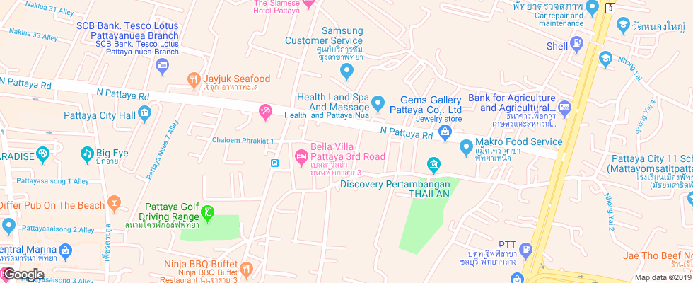 Отель Paragon Place на карте Таиланда