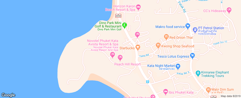Отель Peach Blossom на карте Таиланда