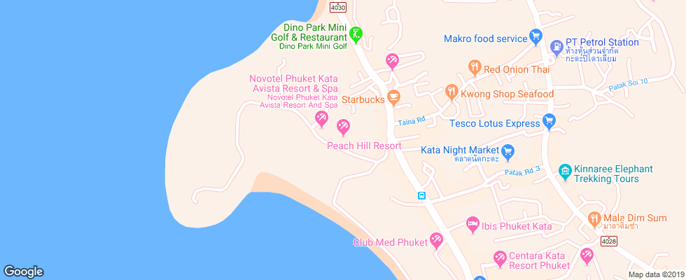 Отель Peach Hill на карте Таиланда