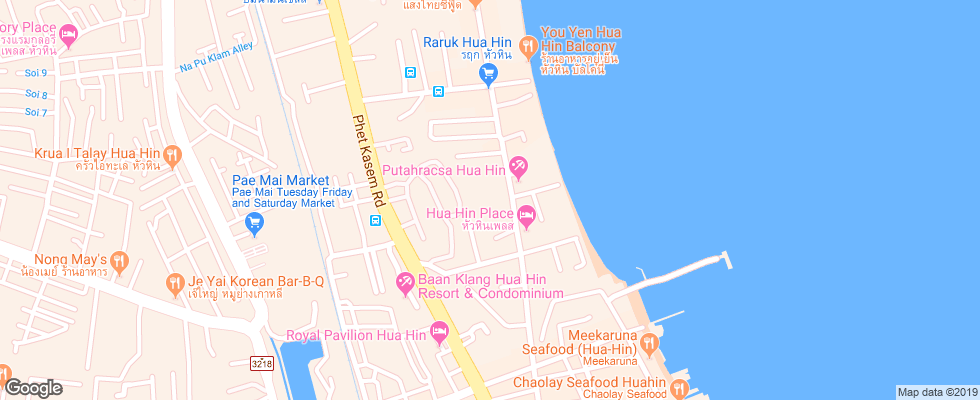 Отель Putahracsa на карте Таиланда